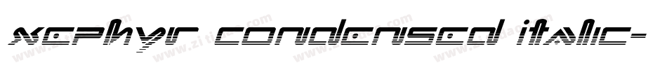 Xephyr Condensed Italic字体转换